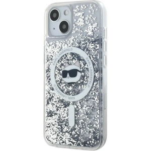 Hurtownia GSM - Case Karl Lagerfeld KLHMP14SLGCHSGH Apple iPhone 15 / 14 / 13 Hardcase Liquid Glitter Choupette Head Magsafe transparent - KLD2075 - {ean13} - Hurt