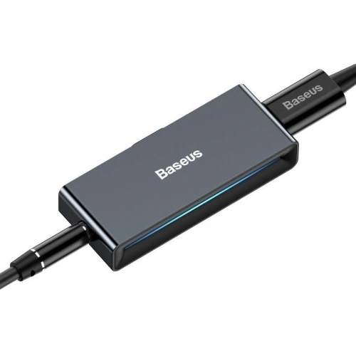 Adapter audio Baseus L57 USB-C na USB-C + minijack 3,5mm, QC 3.0, PD (czarny)