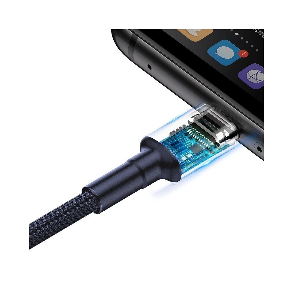 Hurtownia GSM - Kabel USB-C Baseus Cafule Huawei SuperCharge, QC 3.0, 5A 1m (granatowo-złoty) - BSU694BLUGLD - {ean13} - Hurt