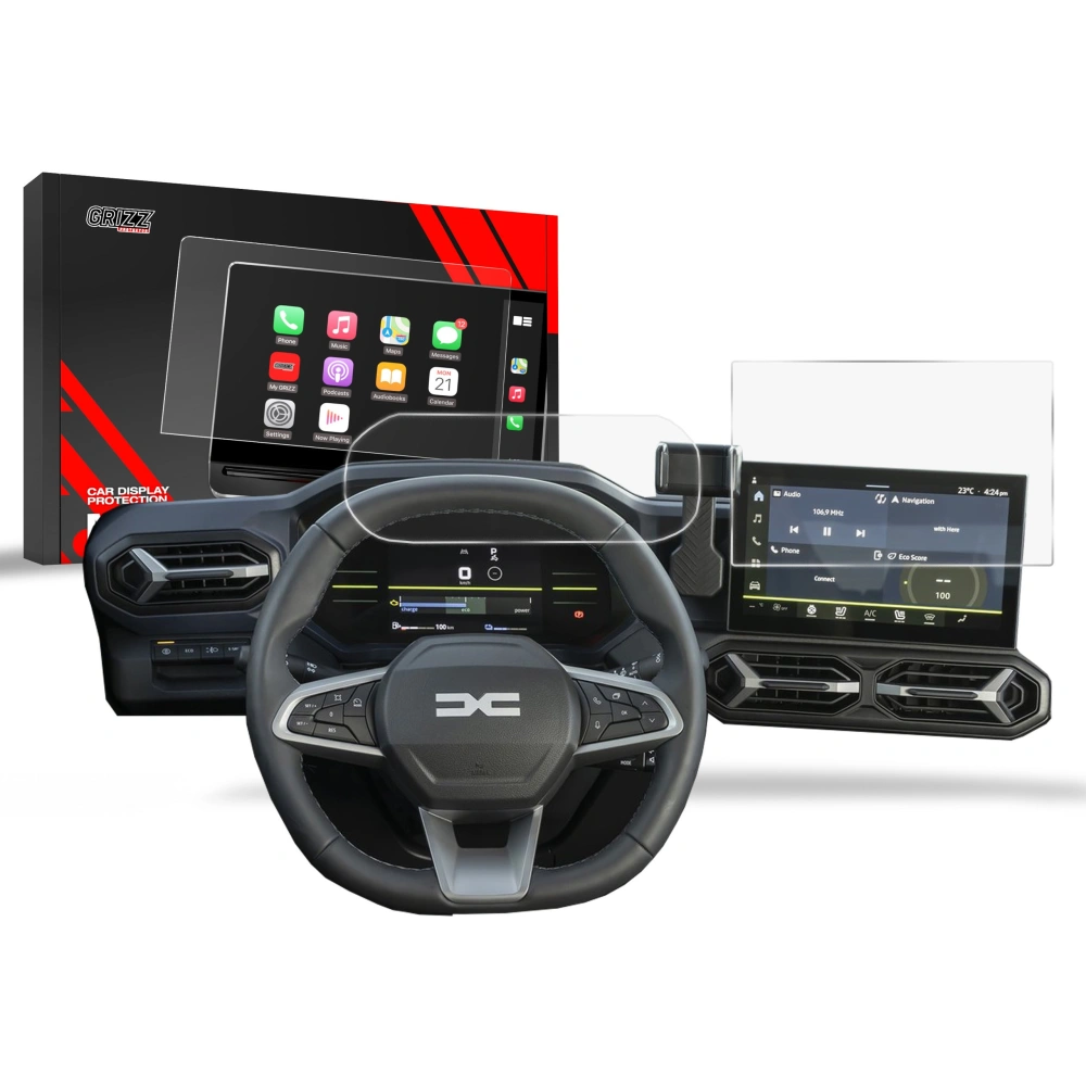 Hurtownia GSM - Folia matowa GrizzGlass CarDisplay Protection do Dacia Spring 10" 2024 [2w1] - GRZ10159 - {ean13} - Hurt