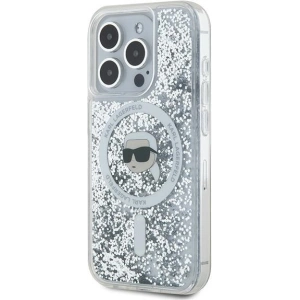 Hurtownia GSM - Case Karl Lagerfeld KLHMP15LLGKISGH Apple iPhone 15 Pro Hardcase Liquid Glitter Karl Head Magsafe transparent - KLD2081 - {ean13} - Hurt