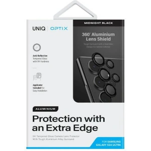 Hurtownia GSM - Glas für das Objektiv der UNIQ Optix Aluminium Kamera Linse Schutz Samsung Galaxy S24 Ultra Mitternachts Schwarz - UNIQ1167 - {ean13} - Hurt