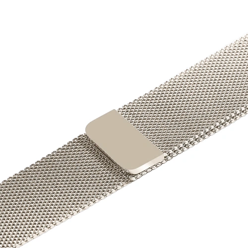 Pasek Crong Milano Steel Apple Watch 4/5/6/7/8/9/SE/Ultra 42/44/45/49mm szampański