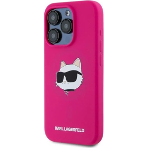Hurtownia GSM - Case Karl Lagerfeld KLHMP15LSCHPPLF Apple iPhone 15 Pro Hardcase Silikon Choupette Head MagSafe rosa/fuchsia - KLD2082 - {ean13} - Hurt