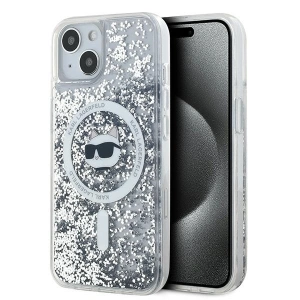 Hurtownia GSM - Case Karl Lagerfeld KLHMP15MLGCHSGH Apple iPhone 15 Plus / 14 Plus Hardcase Liquid Glitter Choupette Head Magsafe transparent - KLD2083 - {ean13} - Hurt