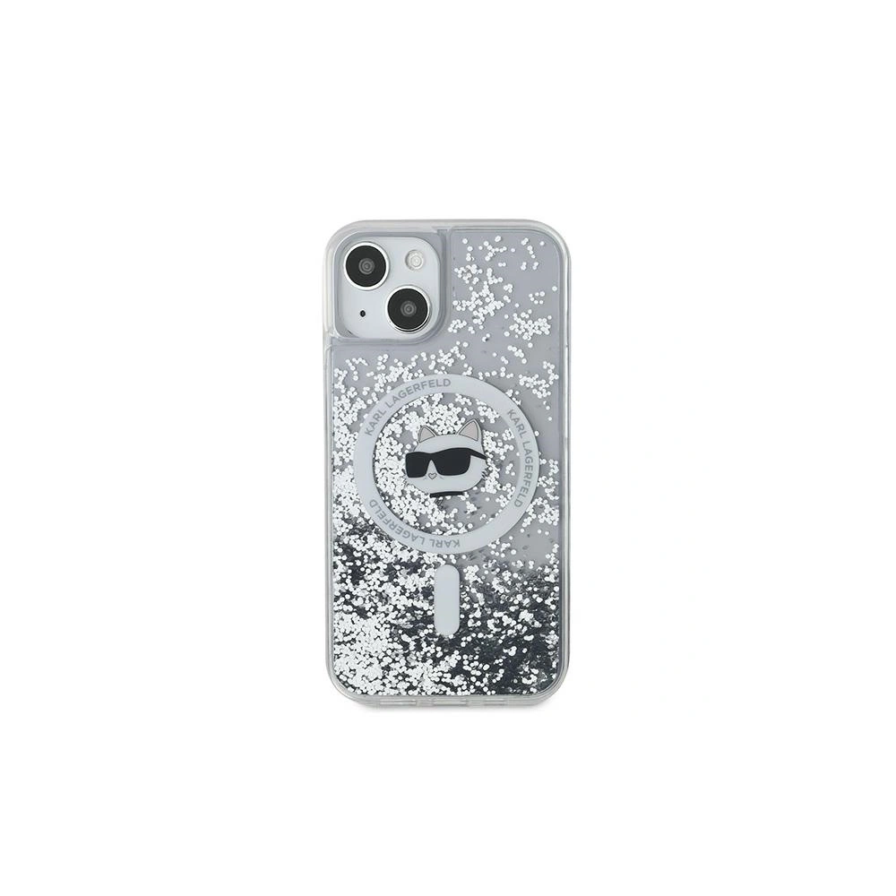 Hurtownia GSM - Etui Karl Lagerfeld KLHMP15MLGCHSGH Apple iPhone 15 Plus / 14 Plus kemény tok Liquid Glitter Choupette Head Magsafe átlátszó - KLD2083 - {ean13} - Hurt