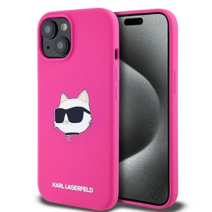 Hurtownia GSM - Case Karl Lagerfeld KLHMP15MSCHPPLF Apple iPhone 15 Plus / 14 Plus Hartschale Silikon Choupette Head MagSafe rosa/fuchsia - KLD2084 - {ean13} - Hurt