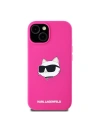Hurtownia GSM - Etui Karl Lagerfeld KLHMP15MSCHPPLF Apple iPhone 15 Plus / 14 Plus hardcase Silicone Choupette Head MagSafe růžový/fuchsie - KLD2084 - {ean13} - Hurt