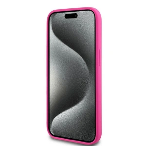 Etui Karl Lagerfeld KLHMP15MSCHPPLF Apple iPhone 15 Plus / 14 Plus hardcase Silicone Choupette Head MagSafe różowy/fuschia