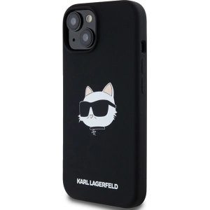 Hurtownia GSM - Case Karl Lagerfeld KLHMP15MSCHPPLK Apple iPhone 15 Plus / 14 Plus Hardcase Silikon Choupette Kopf MagSafe schwarz/black - KLD2085 - {ean13} - Hurt