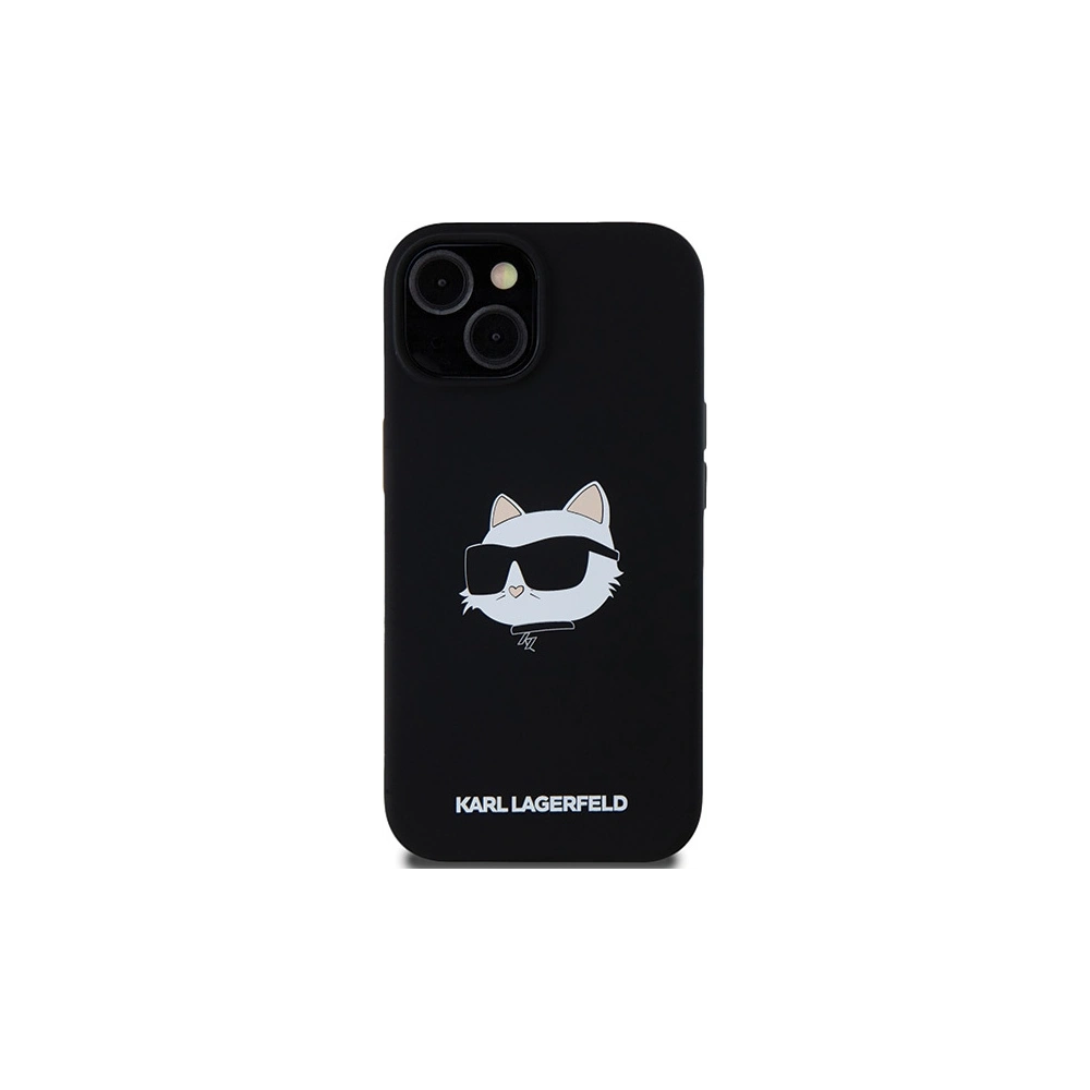 Hurtownia GSM - Etui Karl Lagerfeld KLHMP15MSCHPPLK Apple iPhone 15 Plus / 14 Plus tvrdý kryt silikon Choupette Head MagSafe černý/black - KLD2085 - {ean13} - Hurt