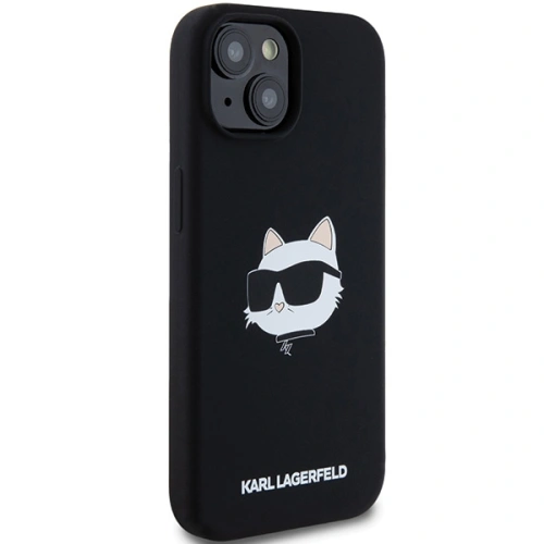 Etui Karl Lagerfeld KLHMP15MSCHPPLK Apple iPhone 15 Plus / 14 Plus hardcase Silicone Choupette Head MagSafe czarny/black