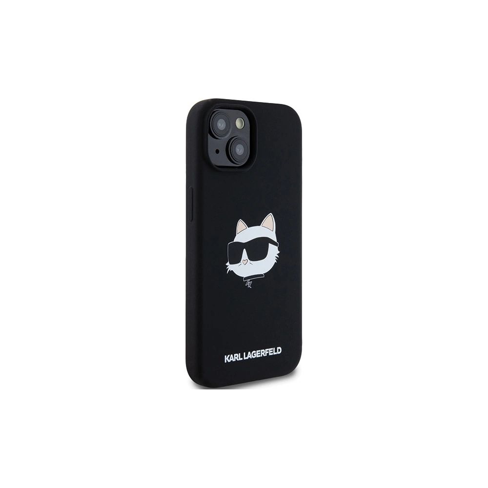 Hurtownia GSM - Etui Karl Lagerfeld KLHMP15MSCHPPLK Apple iPhone 15 Plus / 14 Plus hardcase Silicone Choupette Head MagSafe negru/black - KLD2085 - {ean13} - Hurt