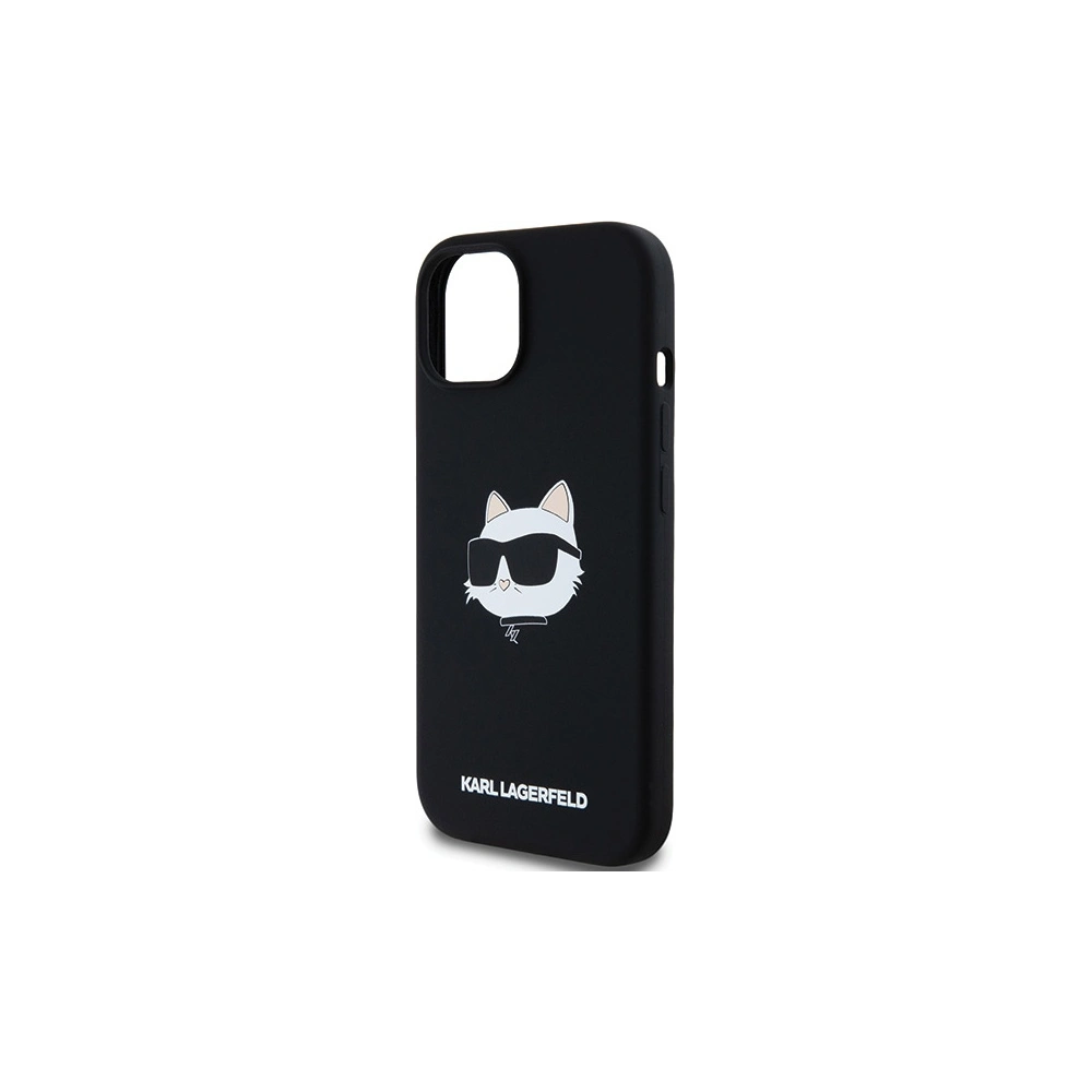 Hurtownia GSM - Etui Karl Lagerfeld KLHMP15MSCHPPLK Apple iPhone 15 Plus / 14 Plus hardcase Silicone Choupette Head MagSafe negru/black - KLD2085 - {ean13} - Hurt