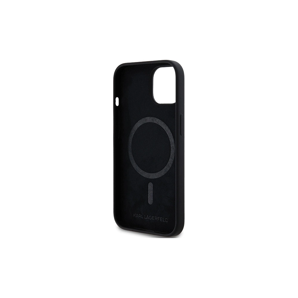 Hurtownia GSM - Etui Karl Lagerfeld KLHMP15MSCHPPLK Apple iPhone 15 Plus / 14 Plus hardcase Silicone Choupette Head MagSafe negru/black - KLD2085 - {ean13} - Hurt