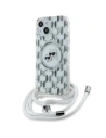 Hurtownia GSM - Etui Karl Lagerfeld KLHMP15SHCKCKLCT Apple iPhone 15 / 14 / 13 hardcase IML Crossbody Monogram Karl & Choupette Head MagSafe průhledné - KLD2086 - {ean13} - Hurt