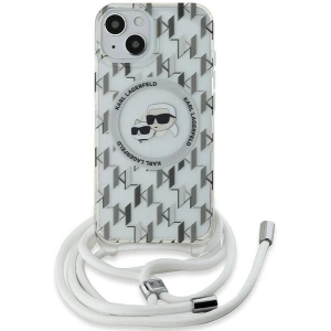 Hurtownia GSM - Case Karl Lagerfeld KLHMP15SHCKCKLCT Apple iPhone 15 / 14 / 13 Hardcase IML Crossbody Monogram Karl & Choupette Head MagSafe transparent - KLD2086 - {ean13} - Hurt