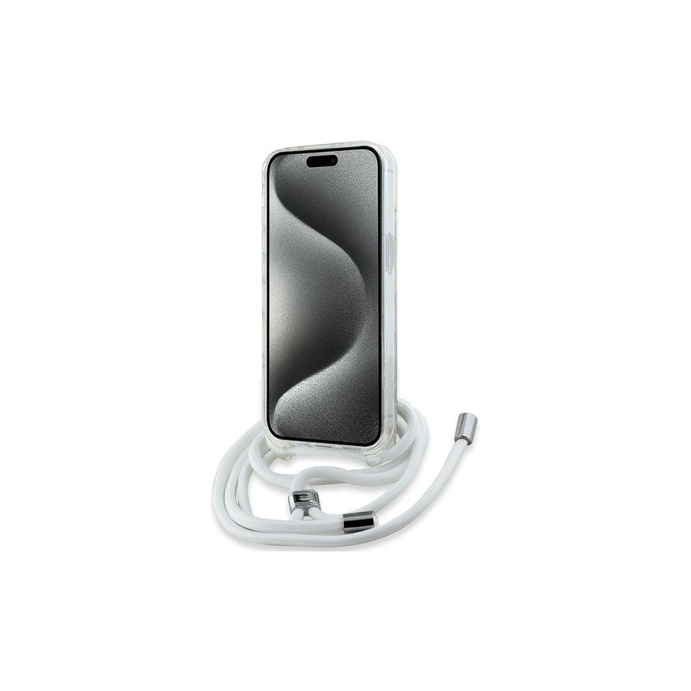 Hurtownia GSM - Etui Karl Lagerfeld KLHMP15SHCKCKLCT Apple iPhone 15 / 14 / 13 hardcase IML Crossbody Monogram Karl & Choupette Head MagSafe průhledné - KLD2086 - {ean13} - Hurt