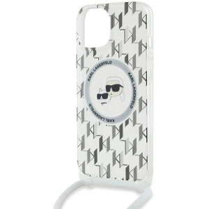 Hurtownia GSM - Case Karl Lagerfeld KLHMP15SHCKCKLCT Apple iPhone 15 / 14 / 13 Hardcase IML Crossbody Monogram Karl & Choupette Head MagSafe transparent - KLD2086 - {ean13} - Hurt