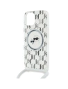 Hurtownia GSM - Etui Karl Lagerfeld KLHMP15SHCKCKLCT Apple iPhone 15 / 14 / 13 hardcase IML Crossbody Monogram Karl & Choupette Head MagSafe průhledné - KLD2086 - {ean13} - Hurt