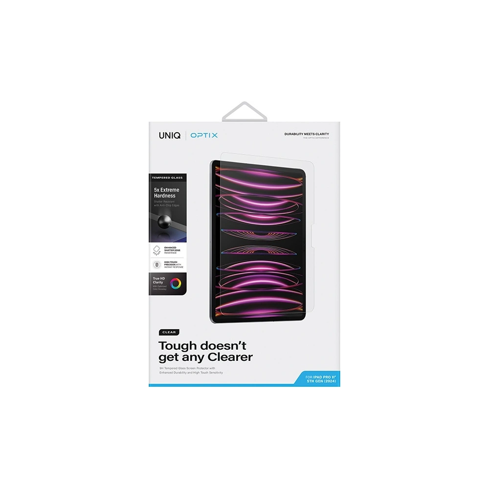 Hurtownia GSM - Edzett üveg UNIQ Optix Clear Apple iPad Pro 11" 2024 (5. generáció) - UNIQ1170 - {ean13} - Hurt