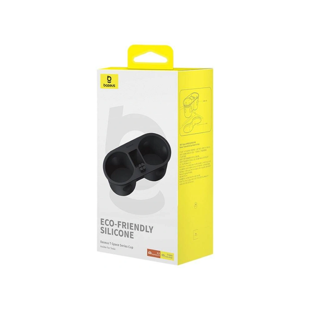 Wholesale Baseus T-Space cup holder for Tesla black - BSU4895 - {ean13} - Hurt
