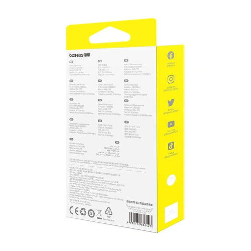 Kabel 3w1 Baseus Free2Draw USB-A / micro USB, Lightning, USB-C 3.5A 1.1m czarny