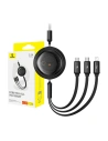 Hurtownia GSM - Kabel 3w1 Baseus Free2Draw USB-A / micro USB, Lightning, USB-C 3.5A 1.1m schwarz - BSU4900 - {ean13} - Hurt