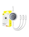 Hurtownia GSM - Kábel 3w1 Baseus Free2Draw USB-A / micro USB, Lightning, USB-C 3.5A 1.1m fehér - BSU4901 - {ean13} - Hurt