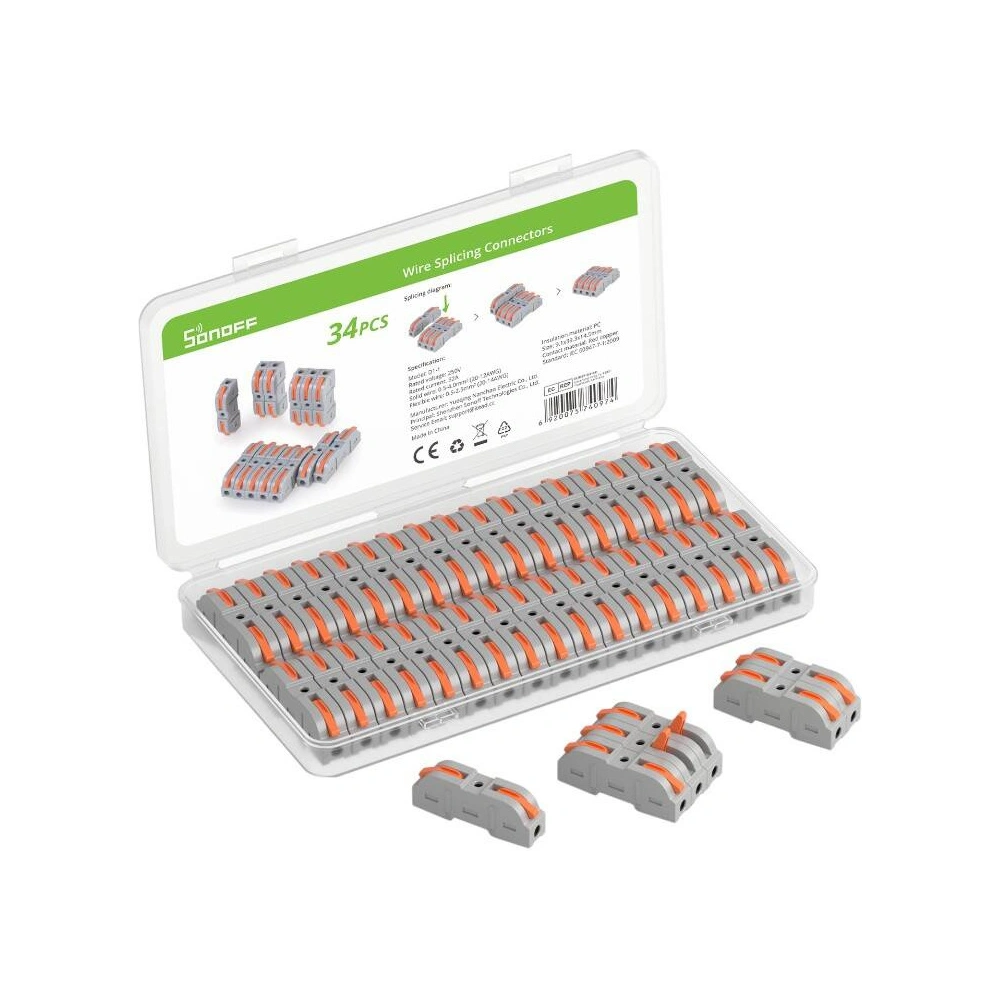 Hurtownia GSM - Set de conectori rapizi Sonoff [34 bucăți] - SNF159 - {ean13} - Hurt