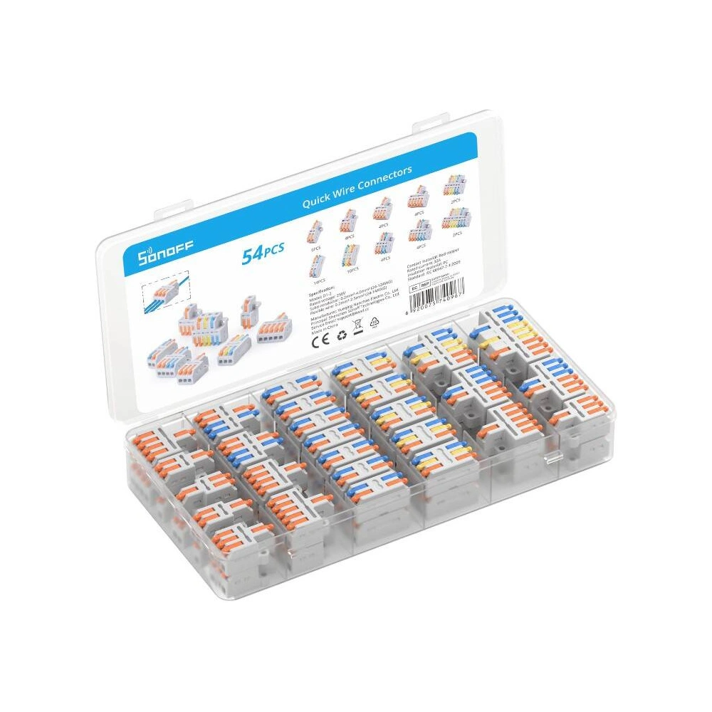 Hurtownia GSM - Set de conectori rapizi Sonoff [54 bucăți] - SNF160 - {ean13} - Hurt