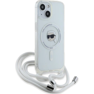 Hurtownia GSM - Case Karl Lagerfeld KLHMP15SHCKHNT Apple iPhone 15 / 14 / 13 Hardcase Crossbody IML Karl Head Magsafe transparent - KLD2087 - {ean13} - Hurt