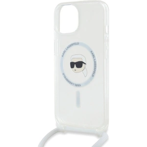 Hurtownia GSM - Case Karl Lagerfeld KLHMP15SHCKHNT Apple iPhone 15 / 14 / 13 Hardcase Crossbody IML Karl Head Magsafe transparent - KLD2087 - {ean13} - Hurt