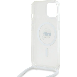 Hurtownia GSM - Case Karl Lagerfeld KLHMP15SHCKHNT Apple iPhone 15 / 14 / 13 Hardcase Crossbody IML Karl Head Magsafe transparent - KLD2087 - {ean13} - Hurt