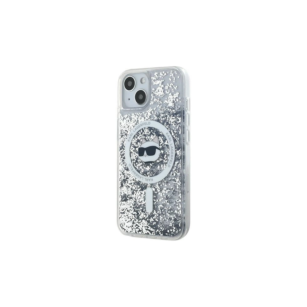 Hurtownia GSM - Case Karl Lagerfeld KLHMP15SLGCHSGH Apple iPhone 15 / 14 / 13 Hardcase Liquid Glitter Choupette Head Magsafe transparent - KLD2088 - {ean13} - Hurt