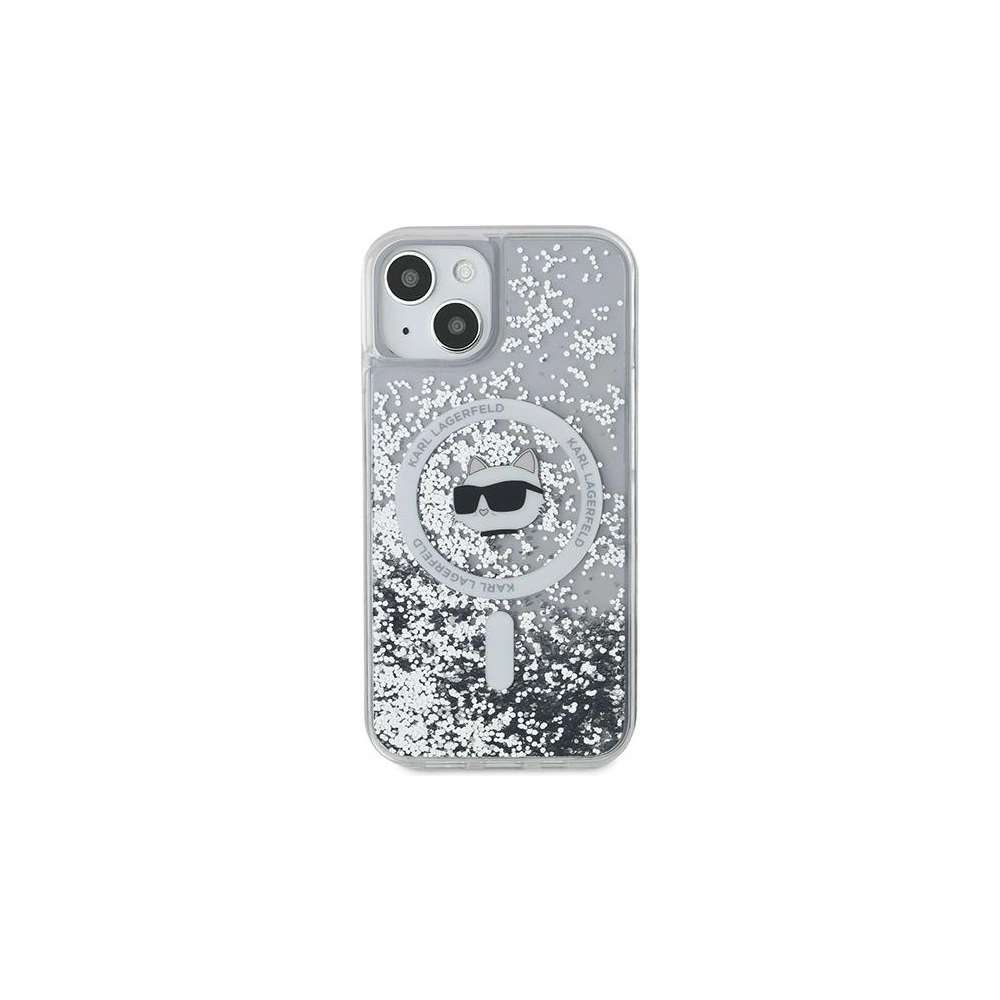 Hurtownia GSM - Case Karl Lagerfeld KLHMP15SLGCHSGH Apple iPhone 15 / 14 / 13 Hardcase Liquid Glitter Choupette Head Magsafe transparent - KLD2088 - {ean13} - Hurt