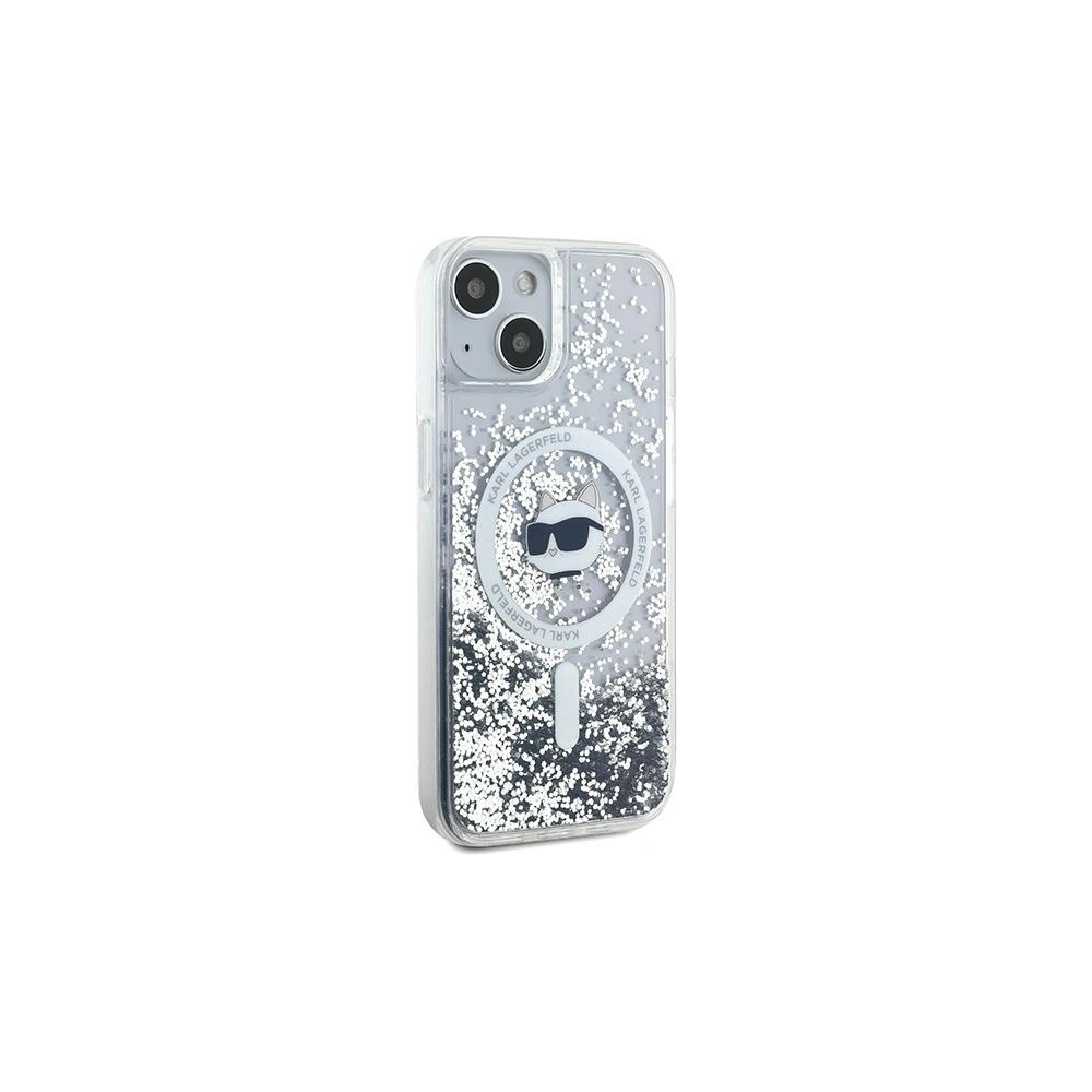 Hurtownia GSM - Case Karl Lagerfeld KLHMP15SLGCHSGH Apple iPhone 15 / 14 / 13 Hardcase Liquid Glitter Choupette Head Magsafe transparent - KLD2088 - {ean13} - Hurt