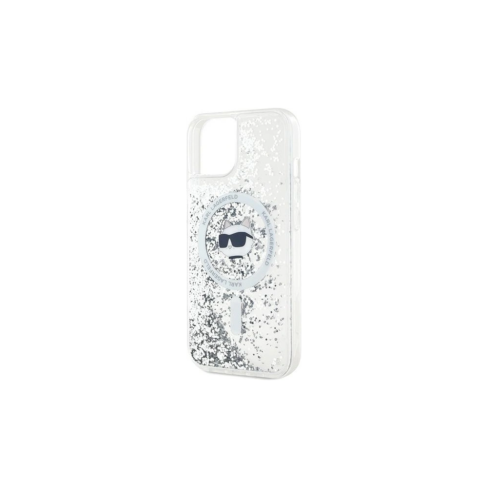 Hurtownia GSM - Case Karl Lagerfeld KLHMP15SLGCHSGH Apple iPhone 15 / 14 / 13 Hardcase Liquid Glitter Choupette Head Magsafe transparent - KLD2088 - {ean13} - Hurt