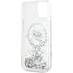 Hurtownia GSM - Case Karl Lagerfeld KLHMP15SLGCHSGH Apple iPhone 15 / 14 / 13 Hardcase Liquid Glitter Choupette Head Magsafe transparent - KLD2088 - {ean13} - Hurt