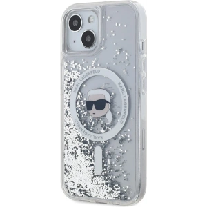 Hurtownia GSM - Case Karl Lagerfeld KLHMP15SLGKISGH Apple iPhone 15 / 14 / 13 Hardcase Liquid Glitter Karl Head Magsafe transparent - KLD2089 - {ean13} - Hurt