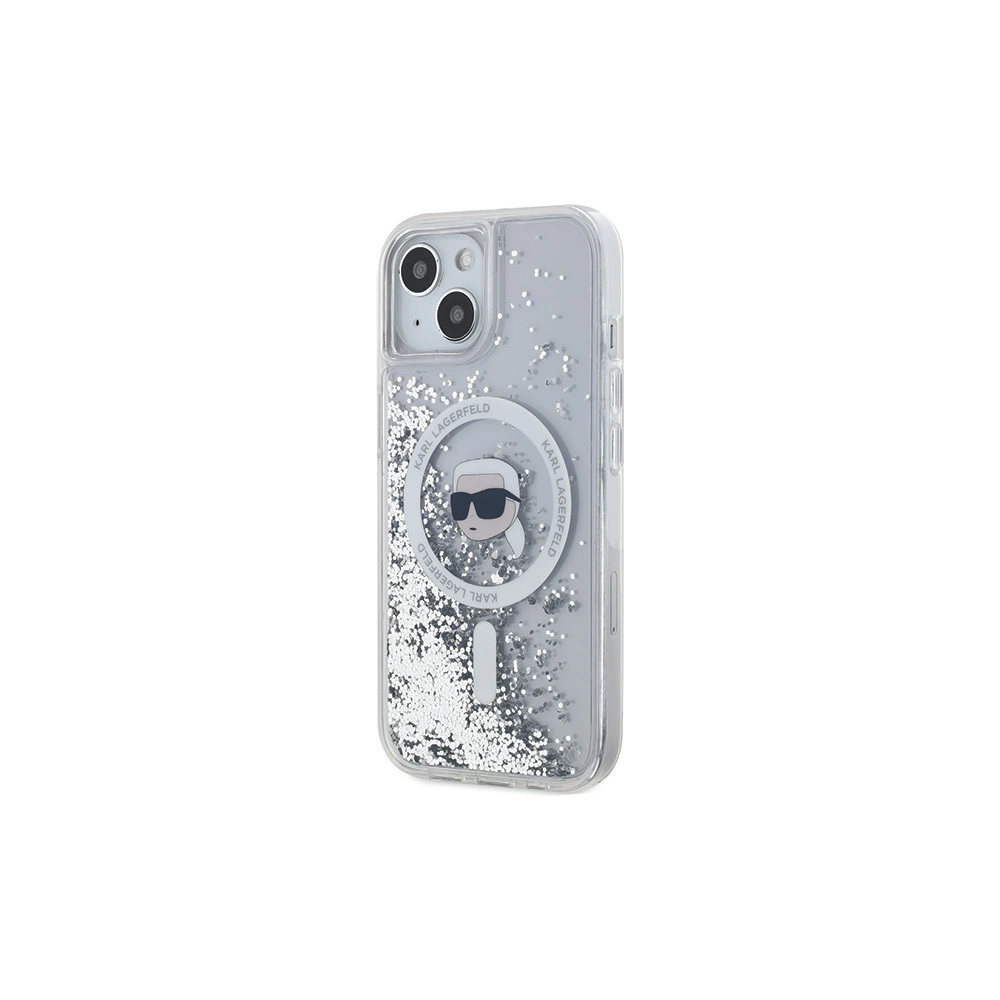 Hurtownia GSM - Etui Karl Lagerfeld KLHMP15SLGKISGH Apple iPhone 15 / 14 / 13 hardcase Liquid Glitter Karl Head Magsafe átlátszó - KLD2089 - {ean13} - Hurt