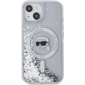 Hurtownia GSM - Etui Karl Lagerfeld KLHMP15SLGKISGH Apple iPhone 15 / 14 / 13 hardcase Liquid Glitter Karl Head Magsafe průhledné - KLD2089 - {ean13} - Hurt