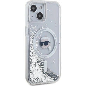 Hurtownia GSM - Case Karl Lagerfeld KLHMP15SLGKISGH Apple iPhone 15 / 14 / 13 Hardcase Liquid Glitter Karl Head Magsafe transparent - KLD2089 - {ean13} - Hurt