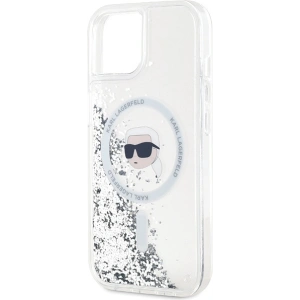 Hurtownia GSM - Case Karl Lagerfeld KLHMP15SLGKISGH Apple iPhone 15 / 14 / 13 Hardcase Liquid Glitter Karl Head Magsafe transparent - KLD2089 - {ean13} - Hurt