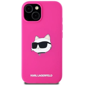 Hurtownia GSM - Case Karl Lagerfeld KLHMP15SSCHPPLF Apple iPhone 15 / 14 / 13 Hardcase Silikon Choupette Head MagSafe rosa/fuchsia - KLD2090 - {ean13} - Hurt