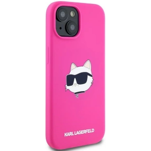 Hurtownia GSM - Etui Karl Lagerfeld KLHMP15SSCHPPLF Apple iPhone 15 / 14 / 13 hardcase Silicone Choupette Head MagSafe růžový/fuchsie - KLD2090 - {ean13} - Hurt