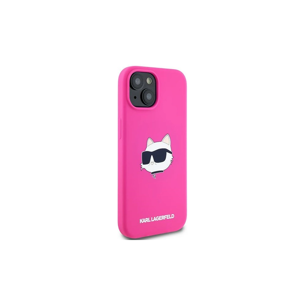 Hurtownia GSM - Etui Karl Lagerfeld KLHMP15SSCHPPLF Apple iPhone 15 / 14 / 13 hardcase Silicone Choupette Head MagSafe różowy/fuschia - KLD2090 - {ean13} - Hurt