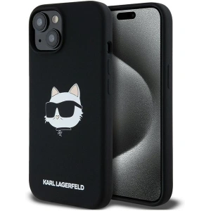 Hurtownia GSM - Case Karl Lagerfeld KLHMP15SSCHPPLK Apple iPhone 15 / 14 / 13 Hardcase Silikon Choupette Head MagSafe schwarz/black - KLD2091 - {ean13} - Hurt