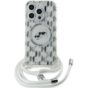 Hurtownia GSM - Case Karl Lagerfeld KLHMP15XHCKCKLCT Apple iPhone 15 Pro Max Hardcase IML Crossbody Monogram Karl & Choupette Head MagSafe transparent - KLD2092 - {ean13} - Hurt
