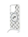 Hurtownia GSM - Case Karl Lagerfeld KLHMP15XHCKCKLCT Apple iPhone 15 Pro Max Hardcase IML Crossbody Monogram Karl & Choupette Head MagSafe transparent - KLD2092 - {ean13} - Hurt